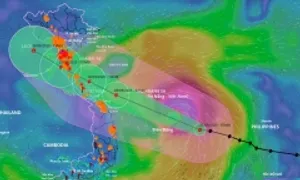 Bão vào lúc triều cường, sóng biển có thể dâng cao 5-7 m