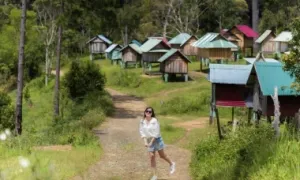 Kho lúa Măng Đen thành điểm check in mới hút giới trẻ